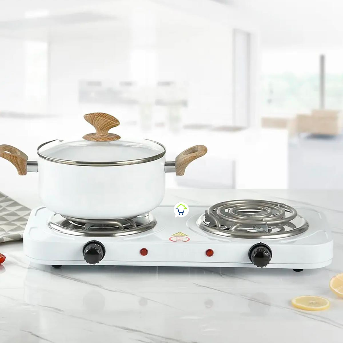 Miniatura 2 de Estufa Electrica 2 Puestos Fogon x2020b